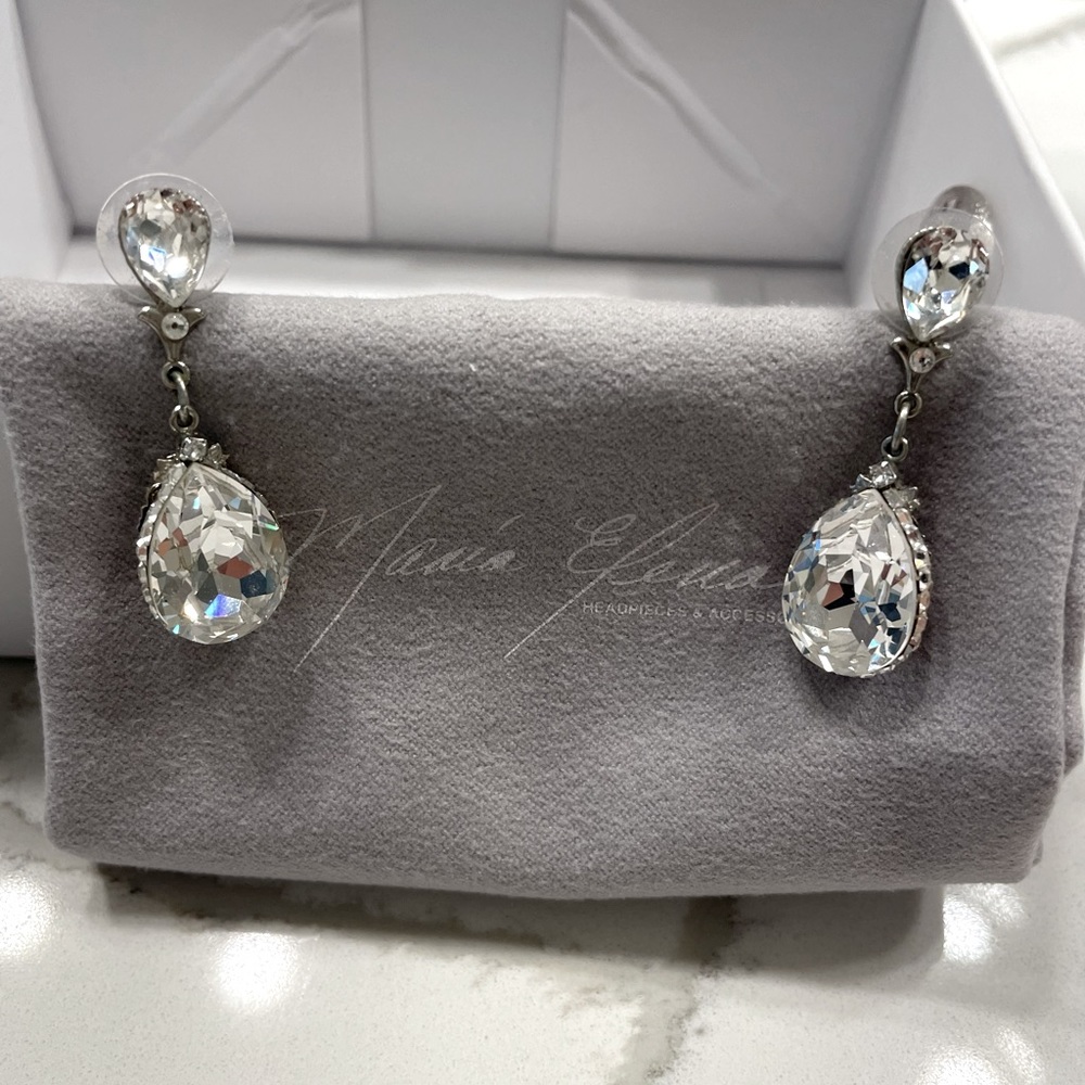 Maria Elena Headpieces - Angie Bridal Earrings